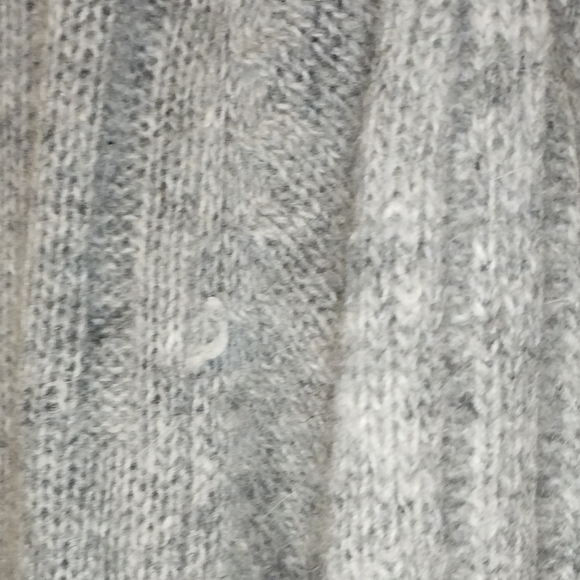 Ellen Tracy Vintage Sweater Gray Boat Neck Princess Sleeves Angora Blend - Picture 7 of 10